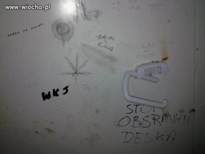 Stop obsranym deską