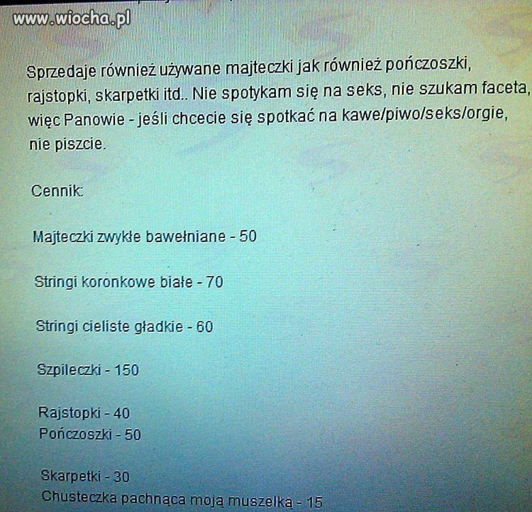 "Wykwintne menu" pewnej 20-to latki...