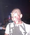 Twarzowy strój na imprezę Halloween.