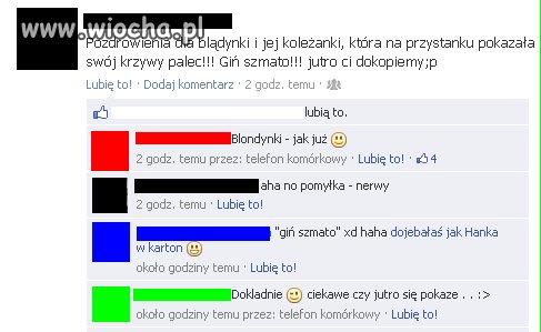 Szkoda blądynki...