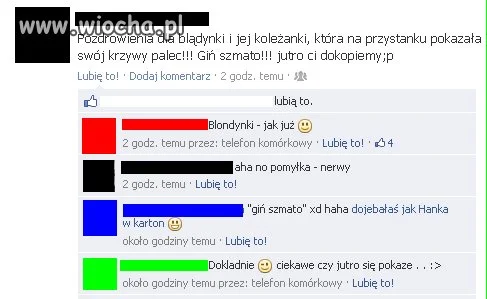 Szkoda blądynki...