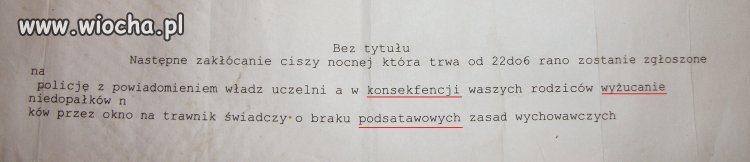 Ostrzeżenie ,,bez tytułu'' od sąsiada 