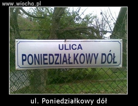Poniedziałkowy dół co tydzień a u nich na codzień