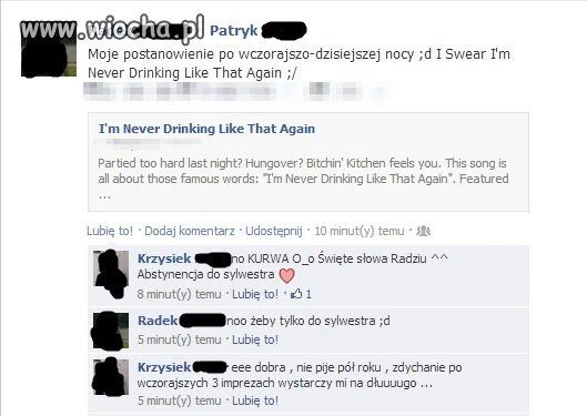 Szpan na fejsie...