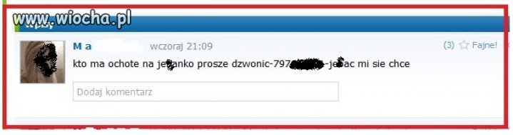 Ogłoszenie na naszej klasie