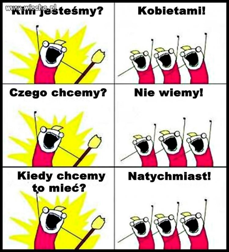 Typowo kobiecy tok myślenia