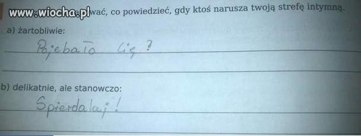 Napisz jak zareagować...