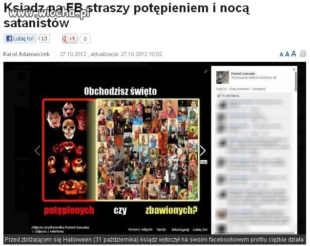 Obchodzisz Halloween???...jesteś Satanistą!!!