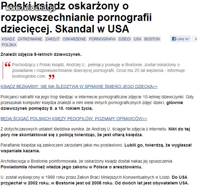 Polski ksiądz rozpowszechniał...