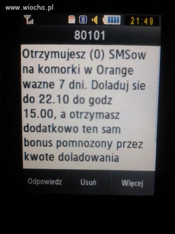 Promocja z Orange 