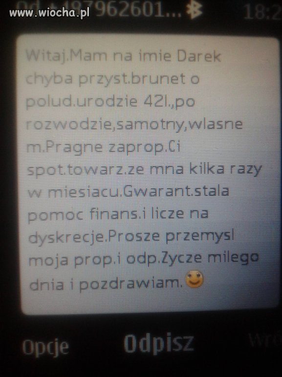 Moja żona dostała ostatnio...