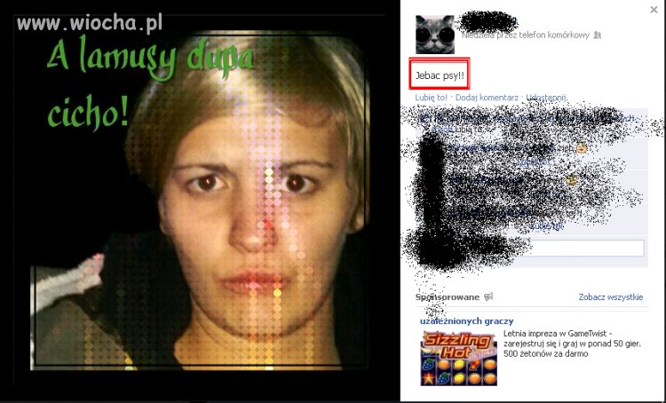 "A lamusy dupa cicho!",