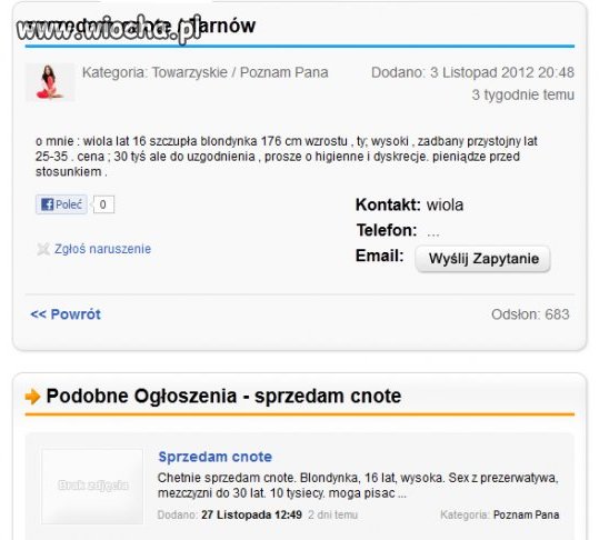 Sprzedam cnote...