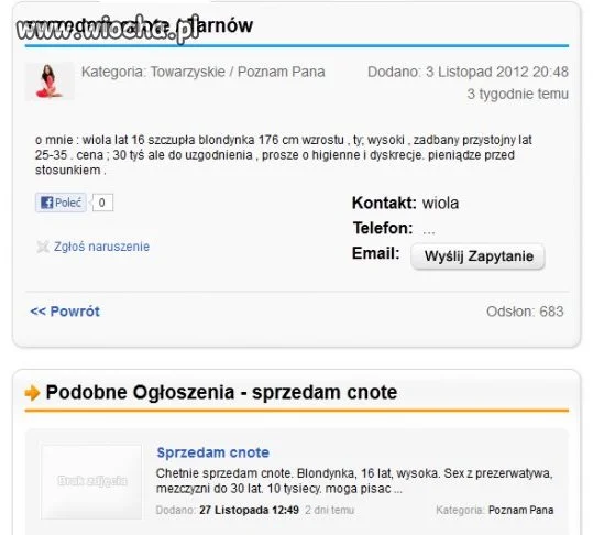 Sprzedam cnote...