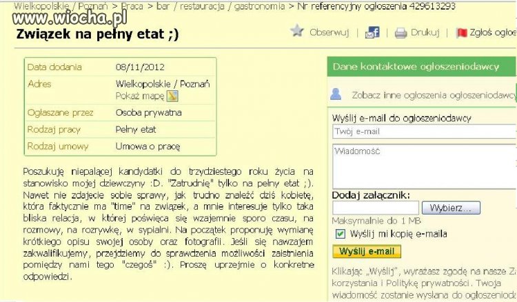 Związek na pełny etat...