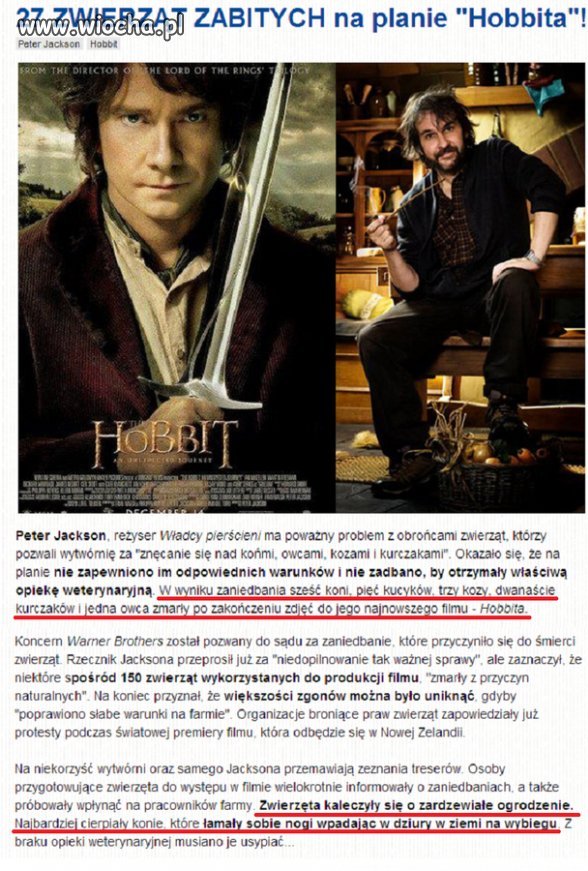Jak zawsze zwierzęta muszą najbardziej cierpieć...