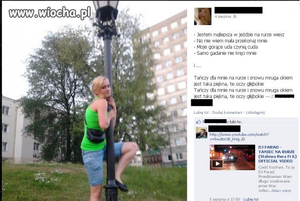 Taniec na rurze.
