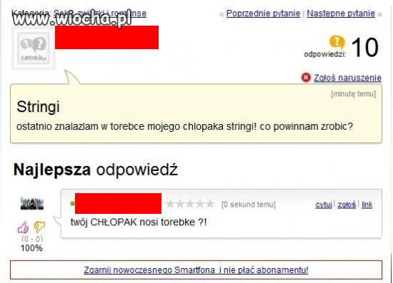 Twój chłopak nosi torebke?