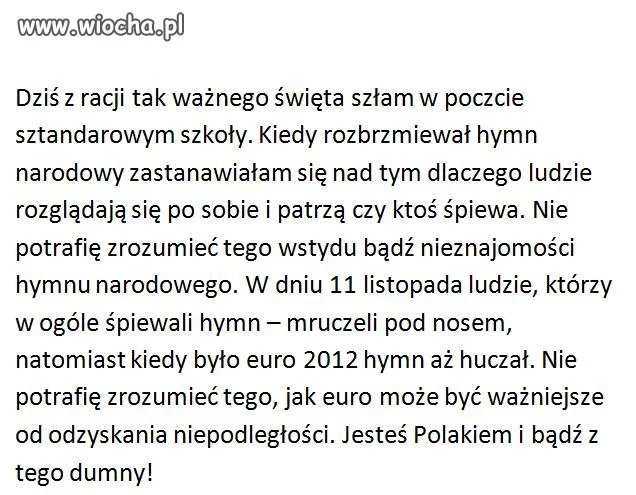 Prawdziwą wiochą dla Polaka