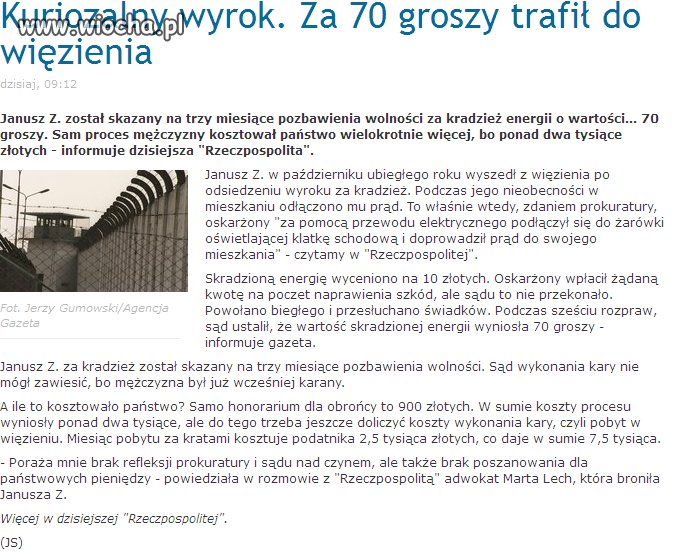 Brak Poszanowania dla naszych pieniędzy