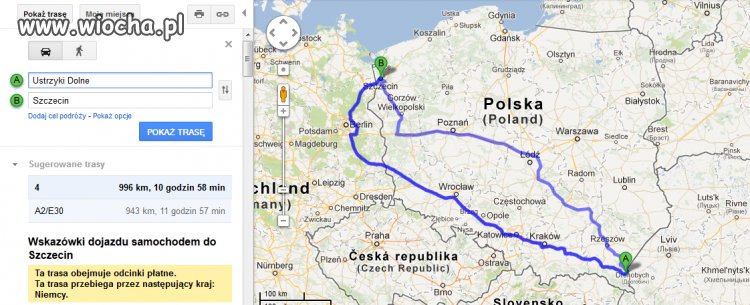 Przejazd przez Polskę