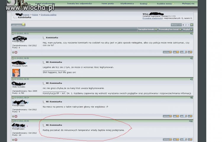 Dyskusia o kominiarce
