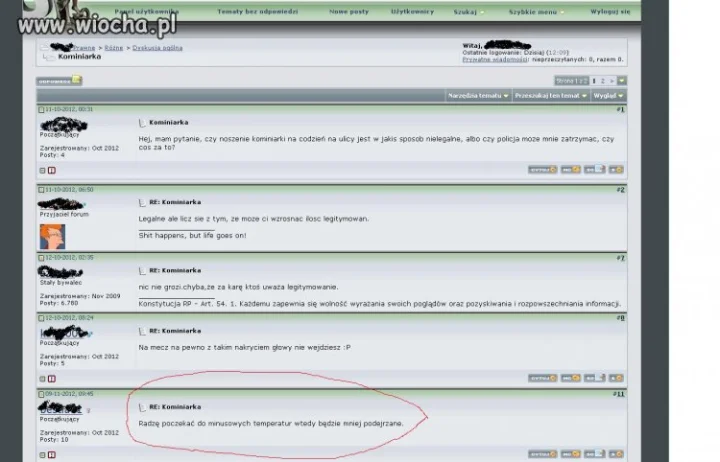 Dyskusia o kominiarce
