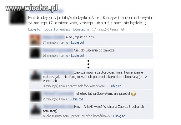 Szacunek do umierającego wiernego przyjaciela...
