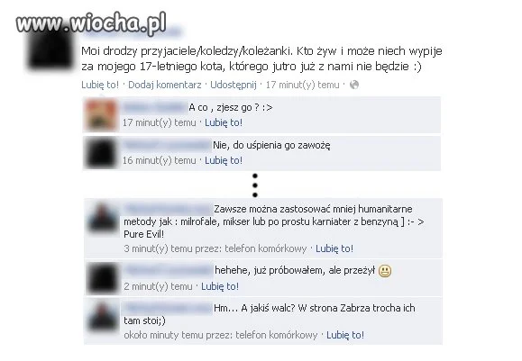Szacunek do umierającego wiernego przyjaciela...