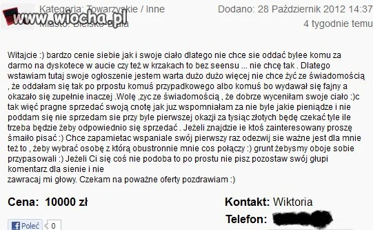 Bardzo siebie ceni i swoje ciało też