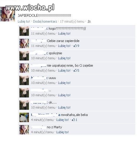 Kłótnie na FB