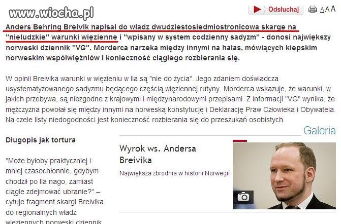 "Nieludzkie" warunki 