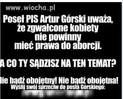 Górskiemu stanowczo nie.