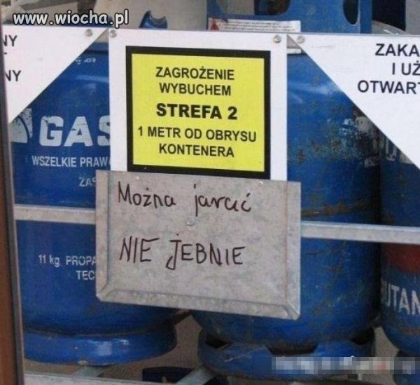 Zagrożenie wybuchem.