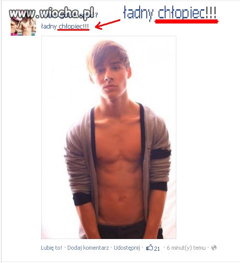 Ładny chłopiec...