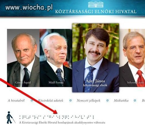 Węgierscy niewidomi dziękują swojemu premierowi...