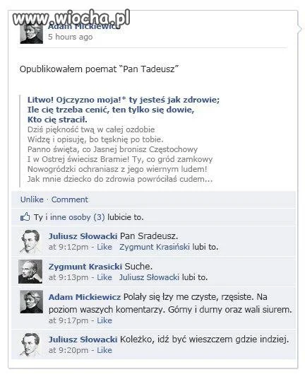 A. MICKIEWICZ, J. SŁOWACKI, Z. KRASICKI