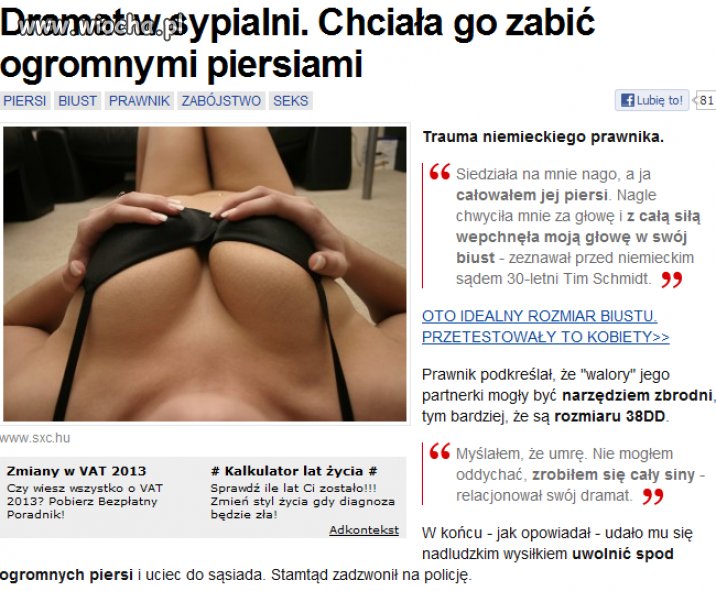 Partnerka chiała udusić swego partnera...