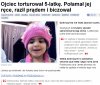 Ojciec torturował 5-latkę...Bił raził prądem... 