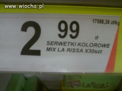 "Biedronka" to ma ceny? MAKULATURY 