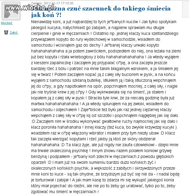 Trzeba mieć nierówno pod sufitem.