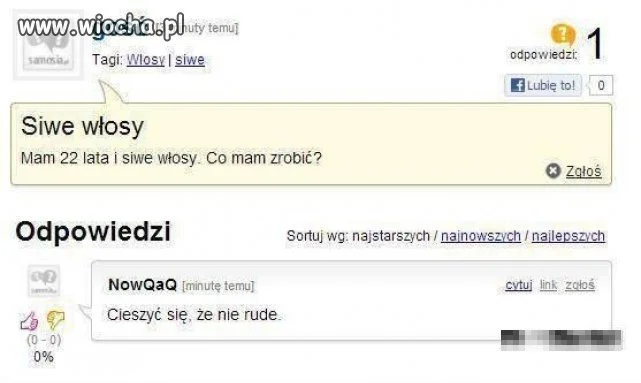 Co robić jak się ma siwe włosy???