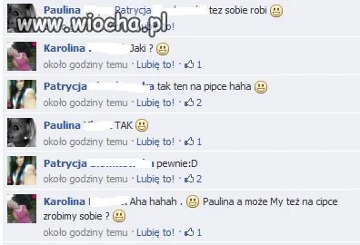 Rozmowa koleżanek na Fb