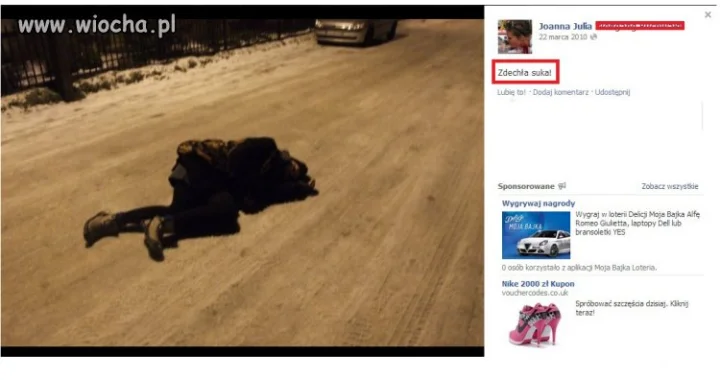 ZDECHŁA SUKA!!! Hahaha