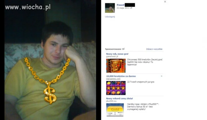 Szpan na doklejony łańcuch 