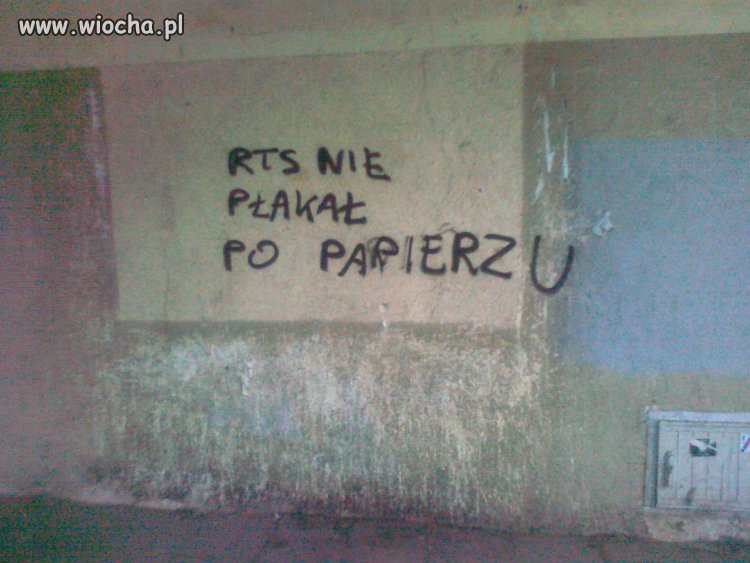 RTS nie płakał po "papierzu",