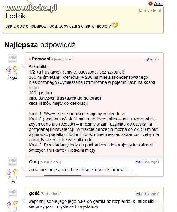 Jak zrobić loda chłopakowi