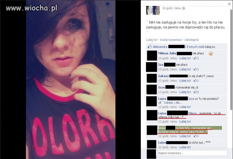 Lans na rozpłakanie się do zdjęcia