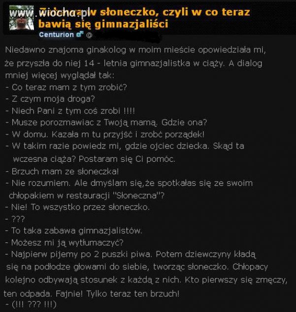 Zabawa w słoneczko...