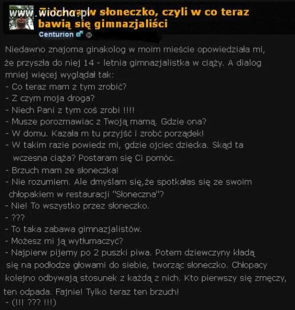 Zabawa w słoneczko...